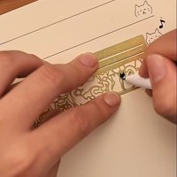 1pc Three-in-One Cat Lover Template Ruler - 20+ Cute Cat Designs Bookmark & Double-Sided Ruler, Perfect Gift for Diary, Planner