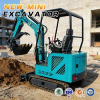 1.5 Ton Mini Excavator EPA Approved Kubota Engine Small Crawler Digger With Free Attachments For Landscaping/Farm/Garden