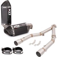 For BMW G310R G310GS 2017-2022 Motorcycle Exhaust Pipe Escape Muffler Front Link Pipe Steel Header High Double Row Connect Tube
