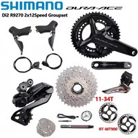Shimano Di2 Dura Ace R9270 2x12 Speed Hydraulic Disc Brake Set R9200 Crankset FD RD-R9250 Battery DN300 For Road Bike Groupset