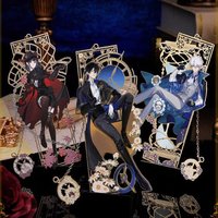 Anime Link Click Metal Bookmarks Anime Peripherals Charles Lucas Anime Characters Cartoon Cute Bookmarks Stationery Student Gift