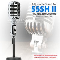Table Desktop Holder Microphone Stand Compatible With Shure 55 SH 55SH II Classic Tabletop Extending Boom Bracket Desk Mic Mount