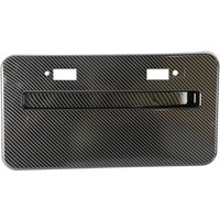 Fit Mitsubishi Lancer GTS EVO X 2008-2018 Car Front Bumper Carbon Look License Plate Frame Relocator Base