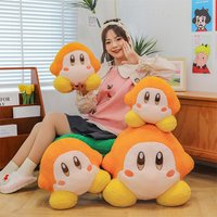 Large Size 55cm kawaii New Kirby Stuffed Doll Cute Cartoon Plush Toy Doll for Kids Birthday Xmas Gift Adorable Room Decoration