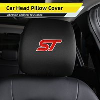 Universal Car Seat Headrest Cover Protective Cover Accessories For Ford ST Line Racing RS S Kuga Fusion Mondeo Edge Focus