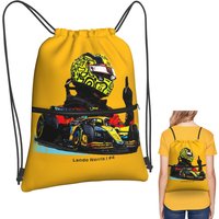 Drawing Lando Norris 4 - F1 Backpacks Fashion Drawstring Bundle Pocket Storage Bag Book Bags for Man Woman Students