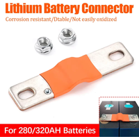 1/3/10pcs Busbar lithium Battery Flexible Copper Connecter 74mm 3mm 400A for 280Ah 302Ah 310Ah 320Ah Lifepo4 Battery Use