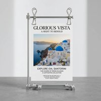 Poster/photo display frame/photo holder, all metal, desktop style, suitable for A4 size, industrial and Bauhaus style.