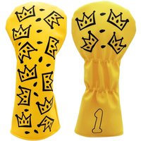 Golf Club Head Cover with Crown Design - Durable Synthetic Cover for Driver Cover, Creative Christmas Golf Headcover