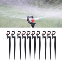 Drip Irrigation Emitters 10/20X Irrigation Drippers With Stake 360 Degree Rotating Watering System For Plant Courtyards Lawn