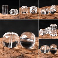 5A Natural Clear Quartz White Quartz Single Bead DIY Beads Crystal Jewelry Making