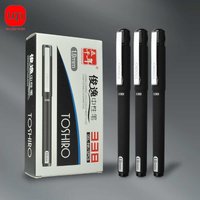 4/8pcs Frosted Black Neutral Pen 1.0mm Smooth To Touch Large Capacity Black Ink Exam Pen For School And Home Use Back-To-School
