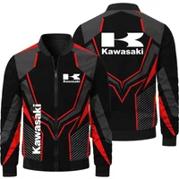 AliExpress New Kawasaki Printed Men's Jacket Casual Motorcycle Jacket Fashion Outdoor Cycling Racing Jacket Sports Kawasaki Clothing
