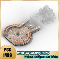 Exquisite brand building blocks Saint Peter's Square 1:800 Technical modules bricks model gift Christmas toy DIY assembly set!