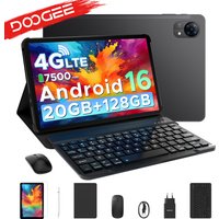DOOGEE Tab G5 Android 16 Tablet PC 10,1 inch 7500mAh Batterij 20GB RAM (3+17) 128GB ROM Widevine L1 Ondersteuning 4G LTE Tablet Pad PC