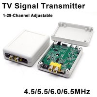 1-29CH Adjustable Analog TV Signal Transmitter VHF/UHF Signal Generator PAL/NTSC W LED Display FOR Broadcast Audio Video Testing