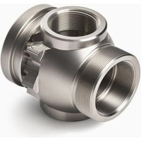 Stainless Steel Multi-port Threaded Pipe Fitting Stainless Steel Aluminum Customized CNC Machining Services