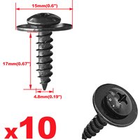 10x For Honda Accord Civic CR-V Element Car Wheel Arch Lining Fender Liner Splash Guard Mudguard Tapping Screw 90114SE0000
