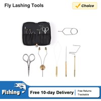 Fly Tying Tools Combo Kit Whip Finisher Bobbin Holder Bodkin Bobbin Threader for Fishing Lures fly lashing tools Stainless steel