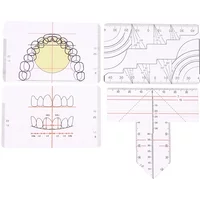 1pc Dental Ruler Guide Plate for Precise Denture Teeth Arrangement Orthodontic Lab Equipment Multifunctional Dental Tools