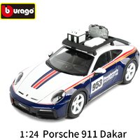 Bburago 1:24 Porsche 911 Dakar Sports Car Static Die Cast Vehicles Collectible Model Car Toys