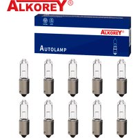Alkorey 10PCS H21W BAY9S 12V 21W Halogen Brake Indicator Signal Lamp Car Light Bulb Quartz Glass Halogen Clearance Light