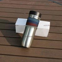 Car , Home New Stainless Steel Double-Layer Metal Outdoor Camping Travel Portable Cup