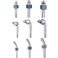 #6 #8 #10 AC Barb Fitting Aluminium 180 / 90 / 45 Degree O-Ring Female Thread 5/8"-18 3/4"-16 7/8"-14 for Air Conditioning Hose