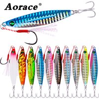 10pcs Metal Fishing Lures Slow Cast Spoon Jigs Fishing Lure set 7G 10G 17G 21G 28G 40G Crankbait Jig Wobbler Bait Sea Pesca