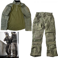 Tactical frog suit GEN2 HT multi terrain camouflage frog skin breathable training suit Shirt+pants set ranger green PRO style