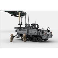 Modern Military CA LAV Infantry armored vehicle Building Blocks Soldier Vehicles Mini 8X8 Tank Models Army Bricks Kids Toys
