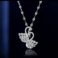 925 Sterling Silver Necklace Pendant Zircon Nice for Women Wedding Jewelry Engagement Fashion Party Classics High Quality Gift