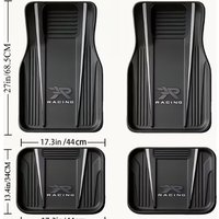 4PCS Personality Print Car Floor Mats Universal Size Car Truck SUV Keep The Vehicle Clean Car Accessories