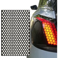 Auto Hinten Rücklicht Lampe Aufkleber Waben Typ Auto Aufkleber Nebel Licht Rauch Film Dekoration Wrap Aufkleber Auto Außen Zubehör