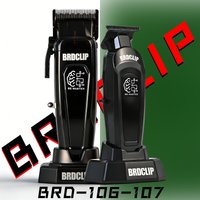 BRDCLIP Professional Electric Hair Clipper Hair Trimmer 106-107 DLC Fade Blade 7500RPM with Base charge Barber Shop Machine