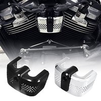 Black Chrome Metal Ignition Coil Cover For Harley Softail Fatboy Slim Street Bob Breakout Low Rider Heritage Classic 2018-2025