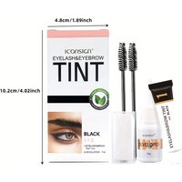 2 in 1 Eyelash and Eyebrow Tinting Kit, Professional Beauty Makeup Tool for Eyebrow and Eyelash Coloring, Suitable for Daily
