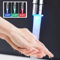 Advanced Faucet Aerator Water 3 Colorful Power Shower LED Tap Light Water Saving Colorful Aerator Bathroom Accessory Decorate