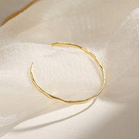 925 Sterling Silver Smooth Irregular Open Bangle Bracelet For Women Men Temperament Jewelry Gifts Dropshipping Wholes
