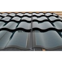 Solar Roof Curve Tile 30W CIGS Thin Film Photovoltaic Power Generates Energy System Glass Shingle Panel BIPV Solar Roof Tiles