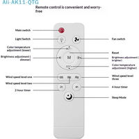 NEW 1Pcs DIY Accessories Universal Basic Remote Controller For Living Room Ceiling Fans With Light And Sleep Mode