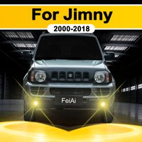 For Suzuki Jimny Fog Lights LED Bulbs Jimny Tuning Accessories H3 LED Fog Lamp Yellow White 2000-2007 2008 2009 2010 2011-2018