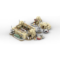 865pcs MOC Star Battle Micro Mos Eisley Cantina Model Building Blocks Architecture Toy Christmas Gifts Brick Kids Education