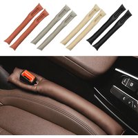 2pcs Car Seat Gap Filler Padding PU Leather Soft Side Seam Plug Leak-proof Filling Strip Car Accessories Interior Car Seat Cover