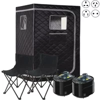 Full Size Steam Sauna Set Large Space Home Spa With 4L Steamer 1500W EU US AU UK Plug for Relaxation Detox