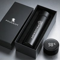 Car Insulated Cup 500ml Water Cup Coffee Tea Thermos For Peugeot 206 307 308 207 3008 208 407 508 2008 5008 301 406 408 607 4008