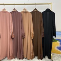 Muslim Fashion Dress 2023 new Dubai Abaya long dress with belt Women's Islamic dress Abaya African dress