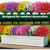 5Pcs Spring grass Camellia Artificial Hanging Flower Fake Hanging Plant Vines Wall Home Room Garden Wedding Faux Plants Decor