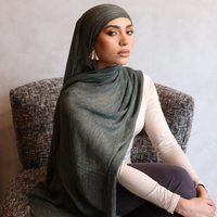 Premium Rayon Cotton Wrinkle Hijab Scarf For Woman Muslim Hijabs Fashion Soft Shawl Islam Turban Ramadan Soild Headband 180*80cm
