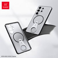 Xundd for Samsung Galaxy S26 Ultra Magnetic Case with Adjustable Kickstand Anti-Slip Anti-Fingerprint Matte Clear Cover